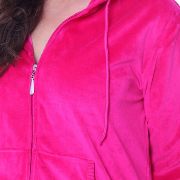 Mark White PLUS 3X Pink Sweatsuit Velour SET - Picture 3 of 6